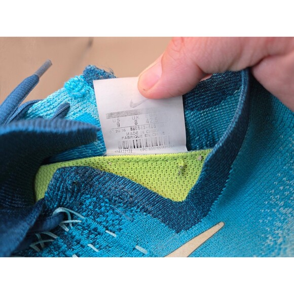 Nike Free RN Flyknit Shoes Men\'s 9 Blue Lagoon Running Athletic Minimal Sneakers main image 4